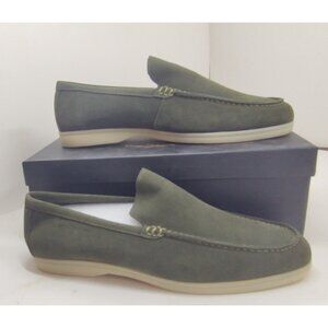 Snover AL6-10 Green Suede Loafers Men's Slip-On Dress Casual Shoes